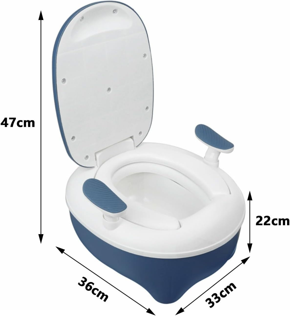Potty Training Toilet Seat, Foldable Potty, Portable Potty Seat for Toddler in Travel & Indoor, Detachable Potty Chair for 1-12 Years image number 1