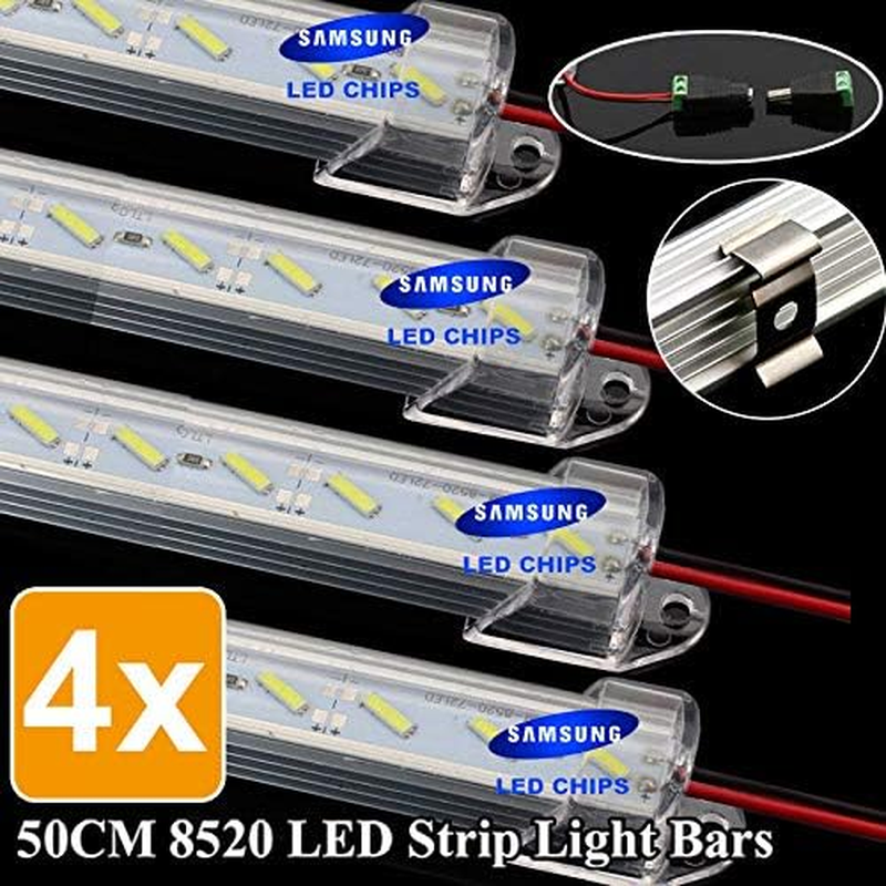 50CM Strip Light Bar Camping Boat Fishing Caravan 4WD12V 8520 LED (4PCS) - 8Pcs image number 7