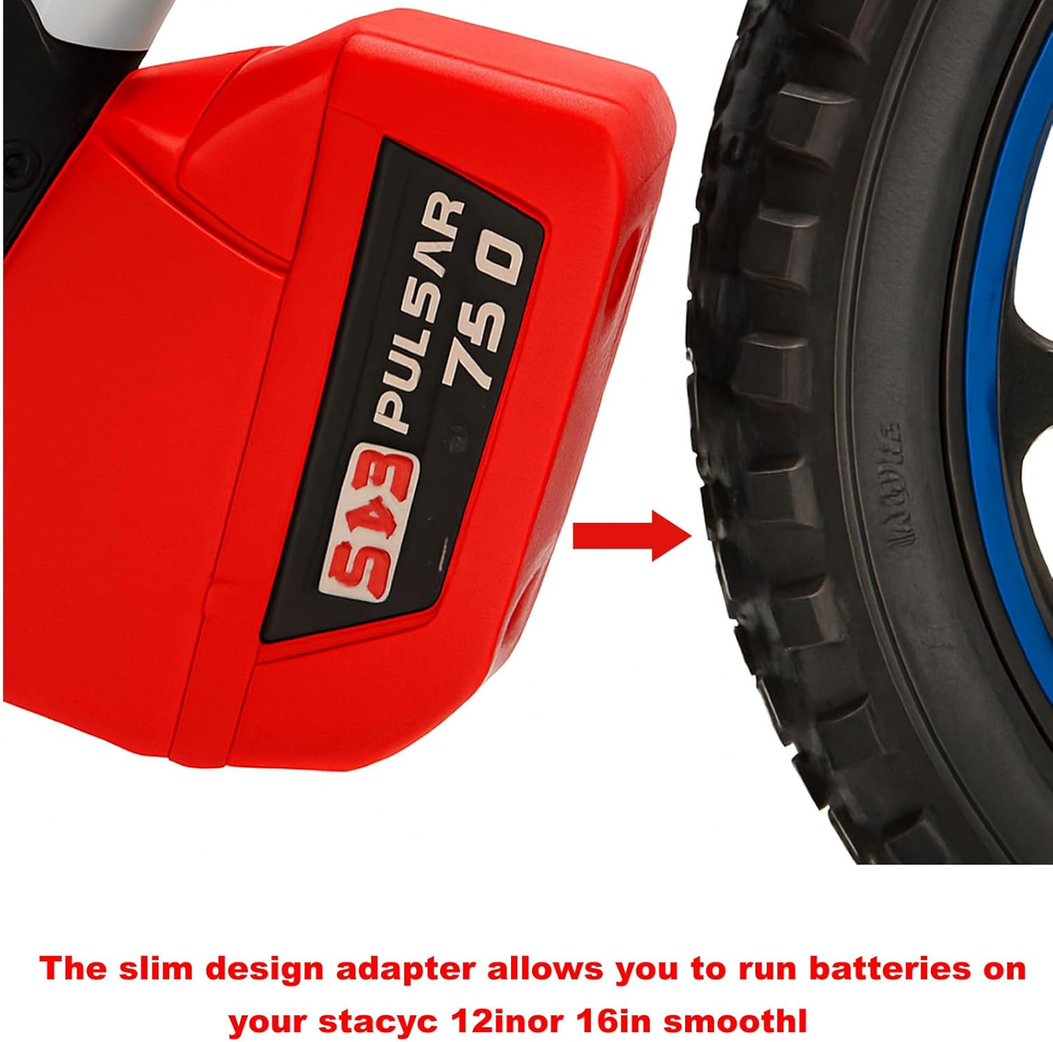 For Milwaukee M18 to STACYC Battery Adapter &ndash; Run 12"/16" Electric Kids Bikes with M18 Power Tool Battery image number 2