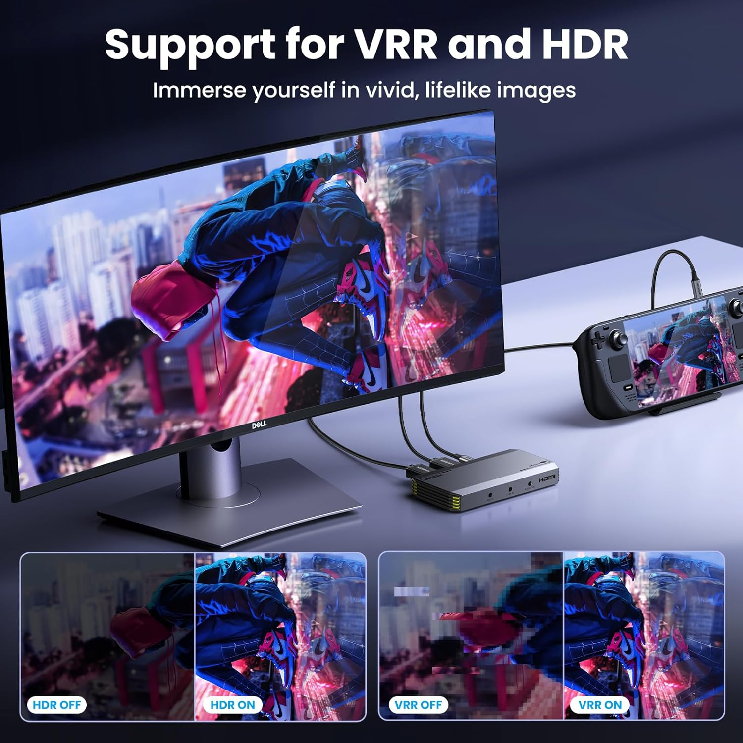 UGREEN 4K 60FPS HDMI Video Capture Card, Ultra HD 1080P@240Hz Low Latency Passthrough Support VRR HDR for Streaming, Recording, Gaming Compatible with Ipad, Switch, PS5, Xbox, PC, Mac image number 1