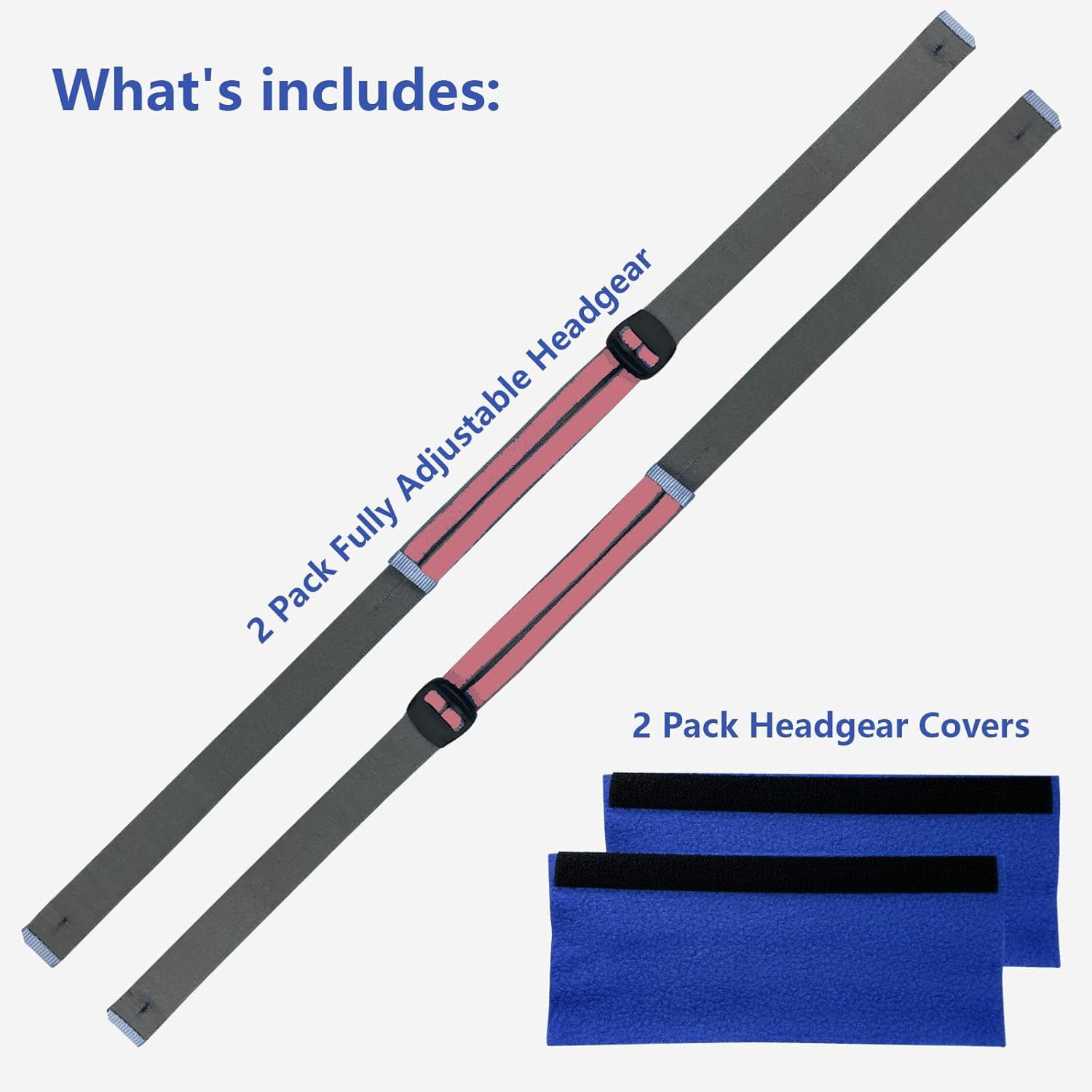 Upgraded Airfit P10 N30 Headgear Strap Nasal Mask Replacement Straps Supplies Fully Adjustable Design Quickfit Compatible with Airfit P10 N30 Airsense 10 11 Nasal Pillow Mask System (Pink 2-Pack) image number 3