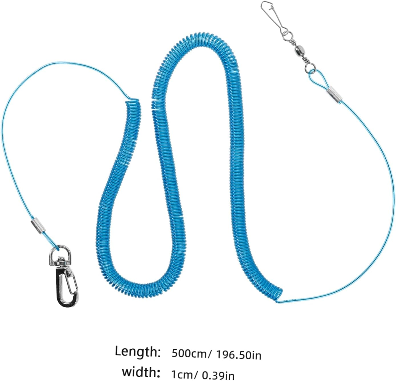 COMPUKAS 2Pcs Elastic Bird Parrot Training Leash with Foot Rings Outdoor PET Bird Harness for Flying and Training Sturdy Spring Steel Rope for Parrots image number 3