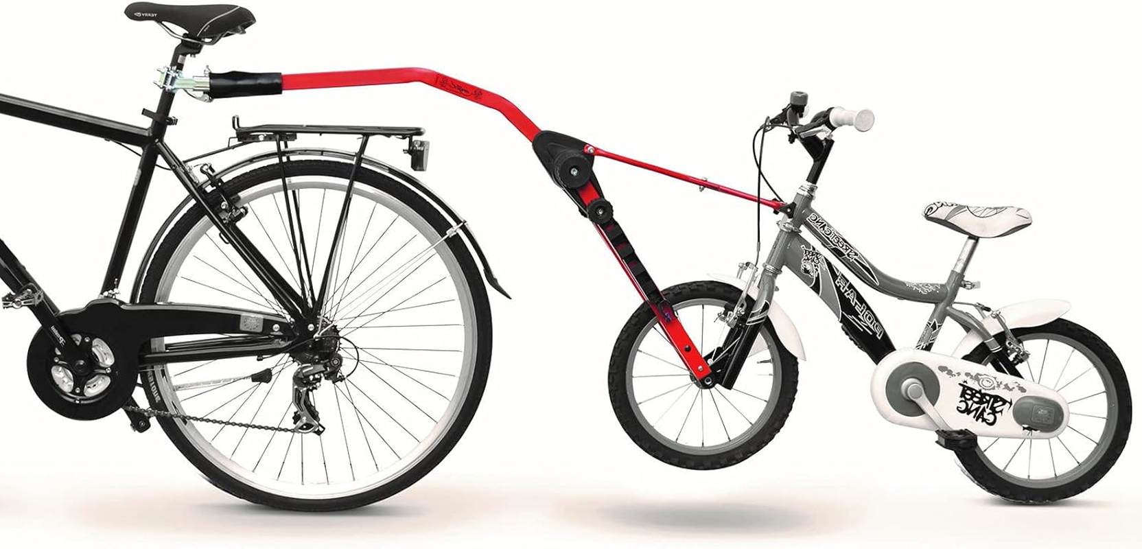 Bicycle Bike Tow Bar Red Steel Suits 10 Inch-20 Inch Bicycles image number 1