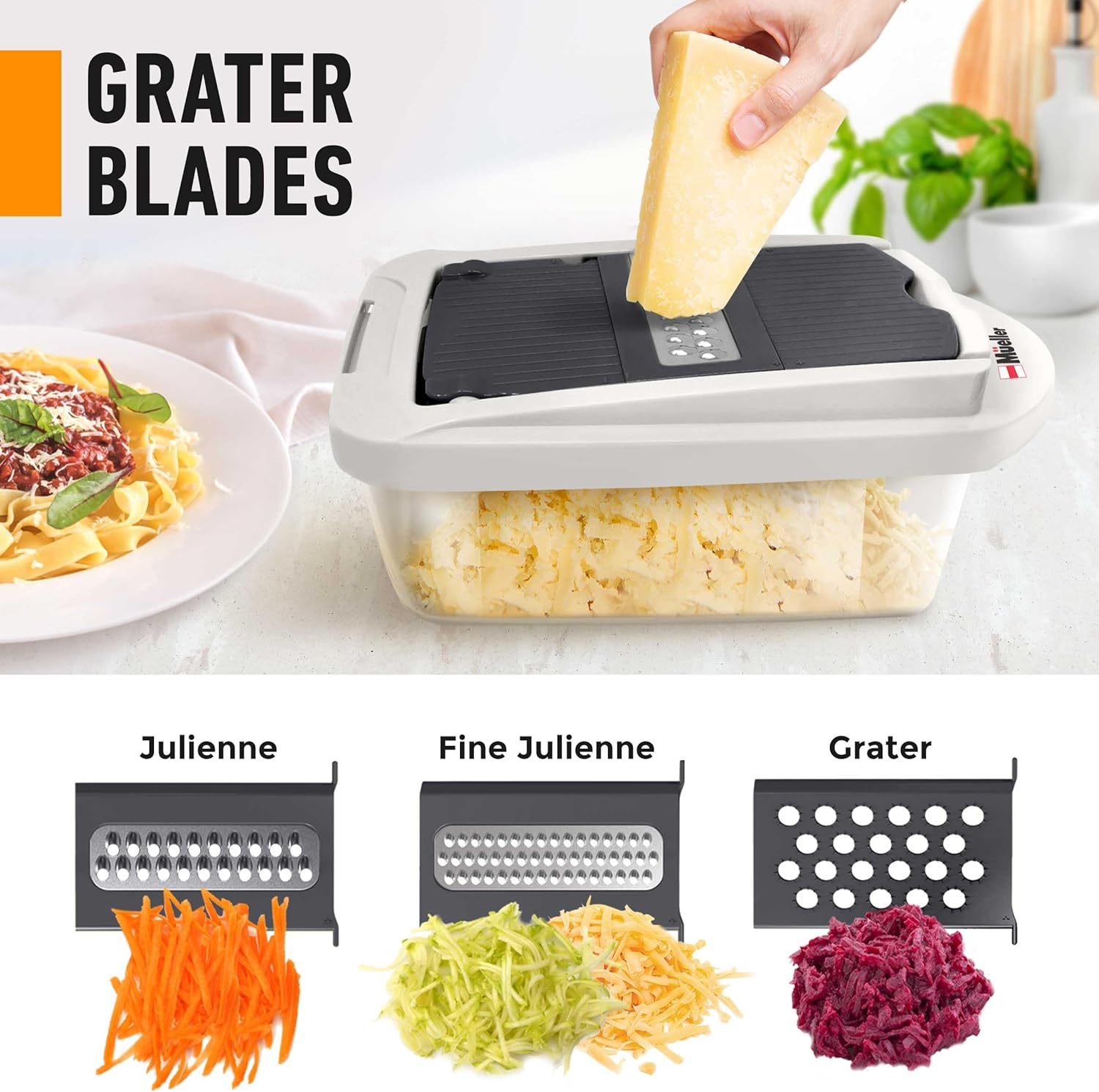 Pro-Series Onion Chopper, Slicer, Vegetable Chopper, Cutter, Dicer, Spiralizer Vegetable Slicer with Container and 8 Blades image number 4