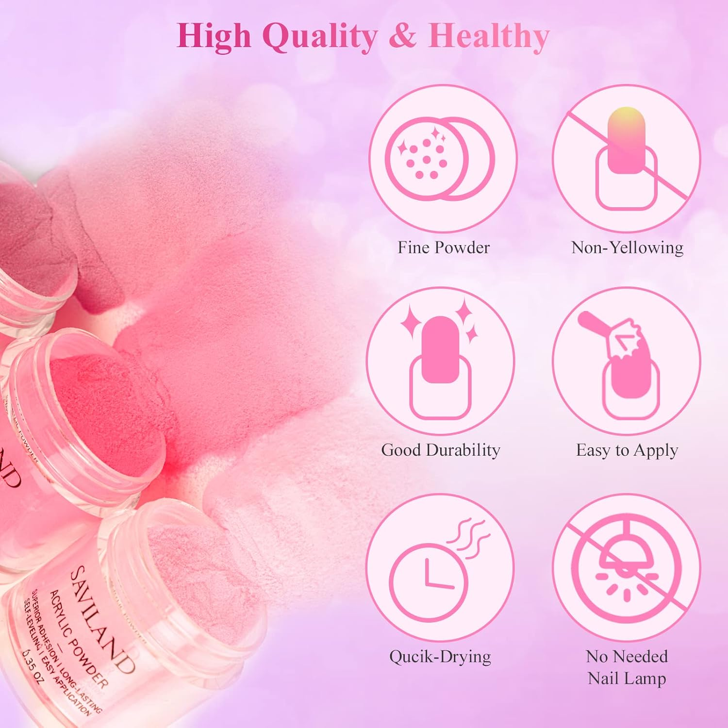 SAVILAND 17Pcs Dip Powder Nail Kit Starter: Nude Pink Nail Dip Powder Kit 10 Colors Dipping Powder with 15Ml 2-In-1 Base & Top Coat, Activator for Nail Repair, Salon Use, Home DIY, Gift for Ladies