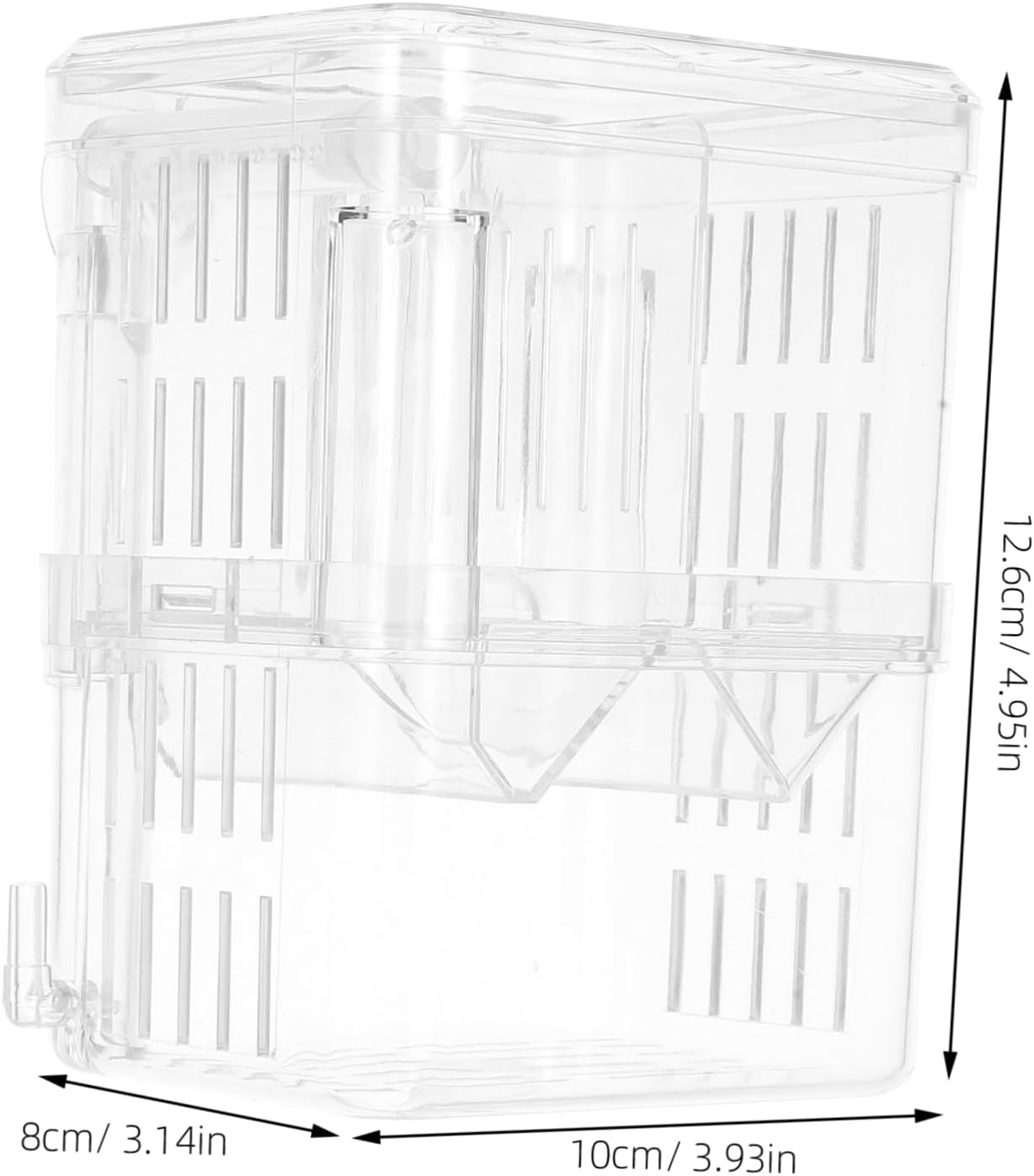 BUGUUYO Aquarium Fish Breeding Box with Transparent Design Double Layer Incubator for Fish Shrimp Betta Compact Isolation Hatchery with Cups for Aquatic Pets image number 5