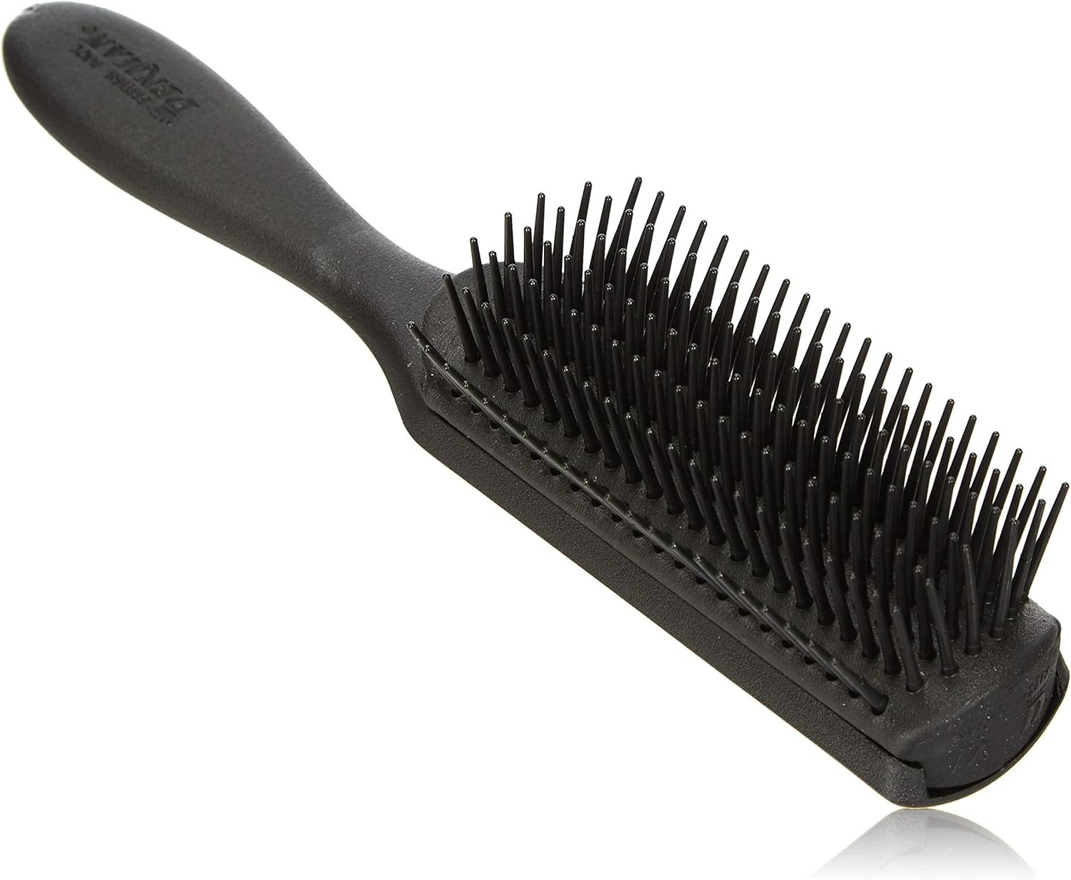 Denman D3 M Monsieur Hair Brush 7 Row Brush with Black Handle Black Rubber Pad image number 2