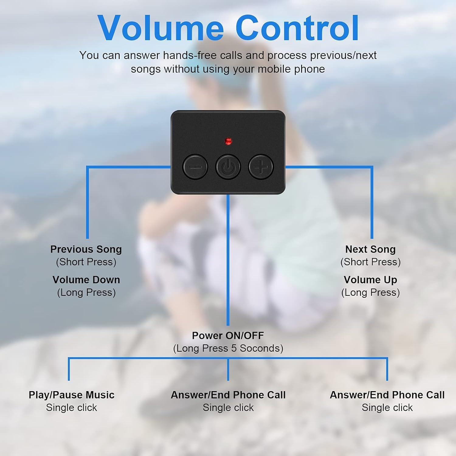 ZRUHIG Bluetooth Module & Speaker for Sleep Headphones, Bluetooth Replacement Module for Sleep Headphones, Bluetooth Headband, Bluetooth 5.0 Control Panel, Bluetooth Pillow Speaker with Microphone image number 2