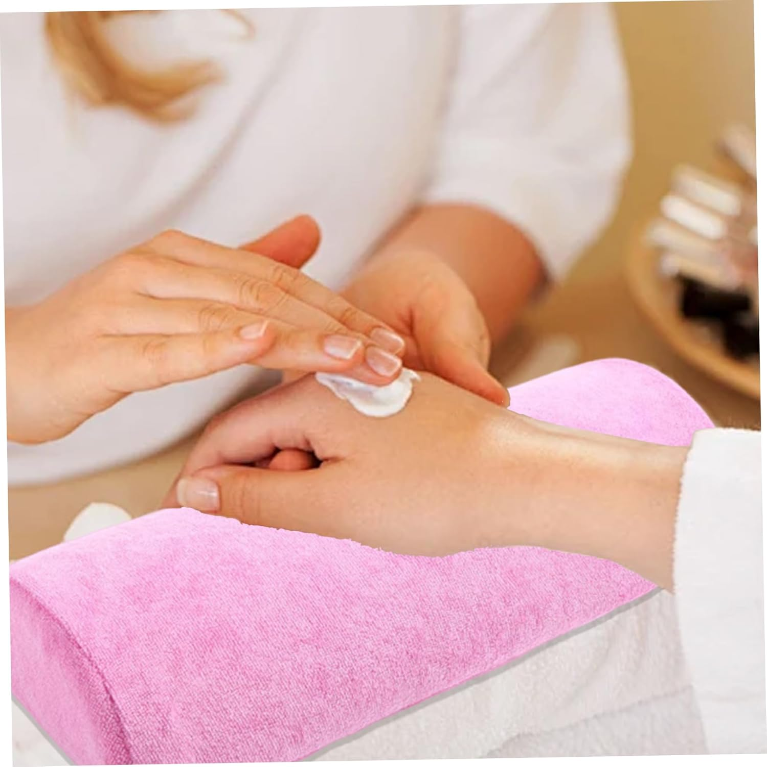 Manicure Hand Rest Nail Hand Rest, Soft Comfortable Manicure, Detachable Washable Arm Pillow, Portable Makeup Cosmetic Tools image number 3