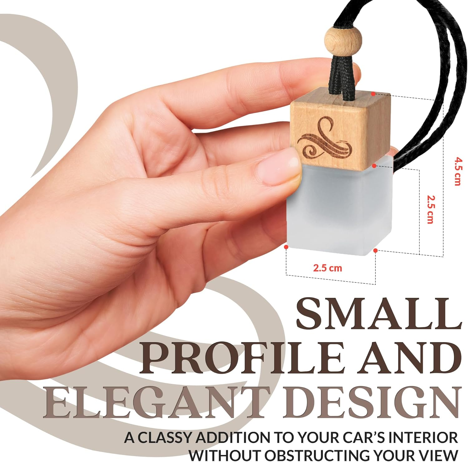 Afgan Oud Car Air Freshener for Men with Vent Clip | Car Scents Air Freshener with Sauvage Fragrance | Strong Car Perfume Air Freshener | Odour Eliminating Car Air Fresheners by Perfa, 8Ml, Brown image number 3