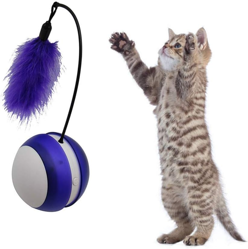 Wicked Ball Pet Toy Wicked Ball Kitten Toys Catch Me Dog Toy Interactive Cat Toy Kitten Toys for Indoor Cats Cat Toys for Indoor Cats Interactive Whitepurple image number 6