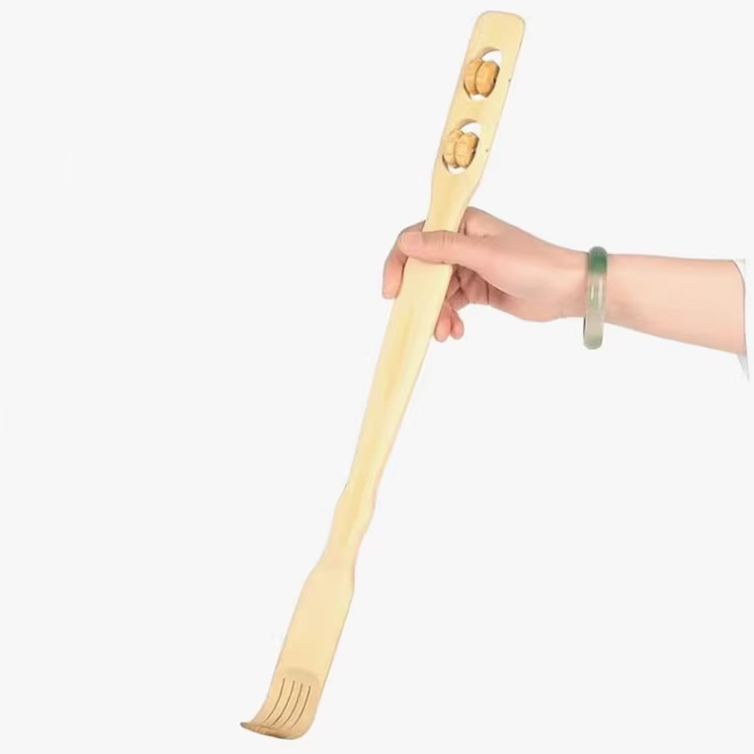 2X Long Reach Bamboo Scratch Back Scratcher Body Massage Itchy Relieve image number 2
