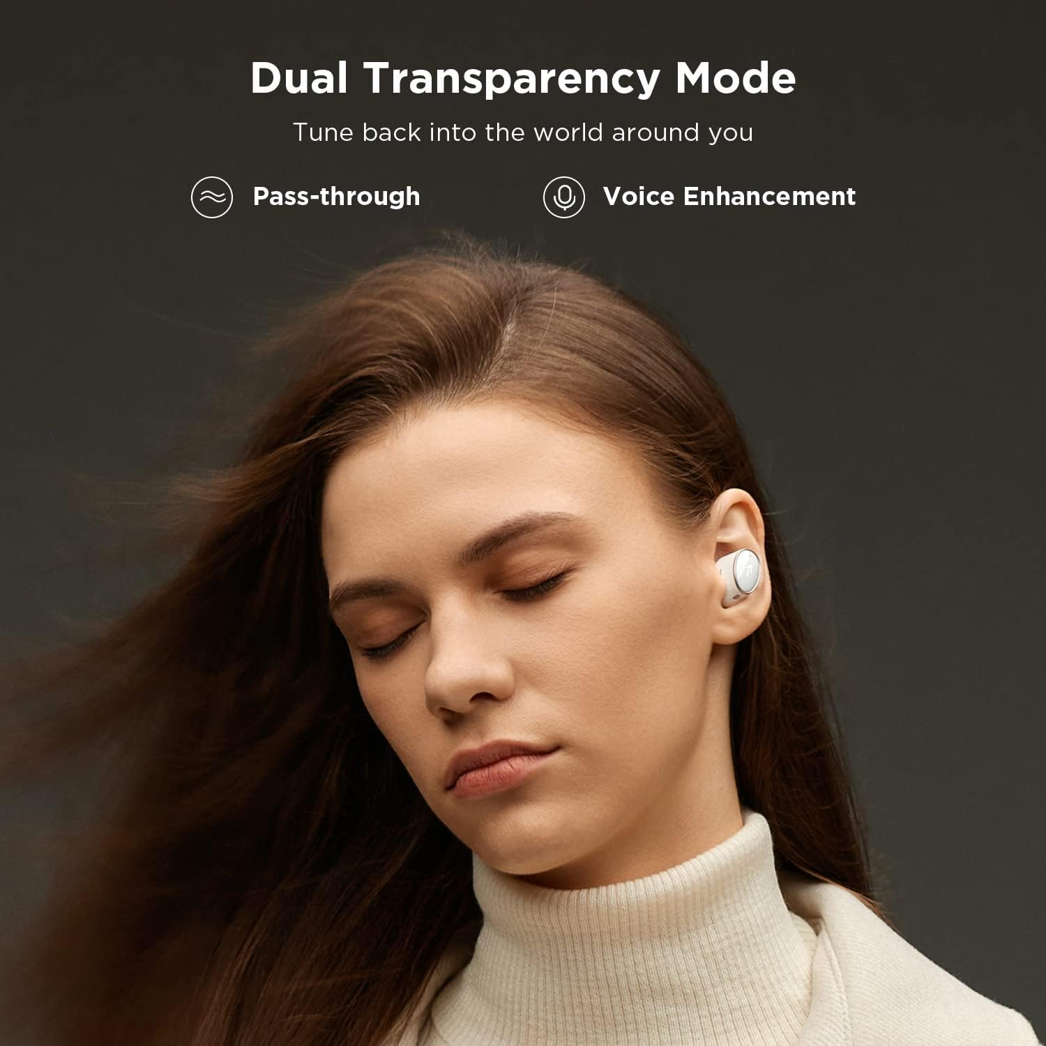 1MORE EVO Noise Cancelling Earbuds, Bluetooth 5.2, Audiophile Headphones with Dual Drivers, Adaptive ANC, Hifi Sound, LDAC, Hi-Res Audio Wireless, 6 Mics for Calls, 28H, Wireless Charging, White