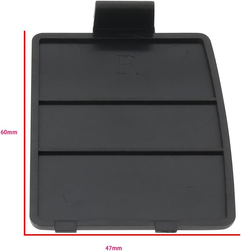 Create Idea 1 Pair Battery Cover Set Replacements Accessories Left and Right Battery Cover Compatible with SEGA Game Gear Console Black image number 4