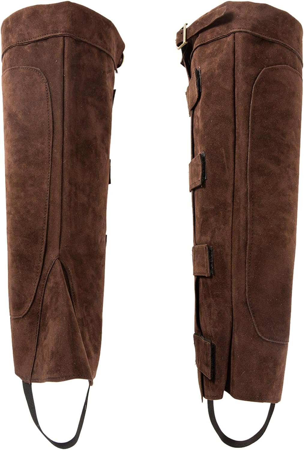 Renaissance Boots Covers, Men'S Medieval Boot Covers, Pirate Costume Boots Cover, Faux Leather Steampunk Shoes Cover,Viking Jedi Warrior Knight Armor Leg Gaiters Cosplay Accessary image number 2