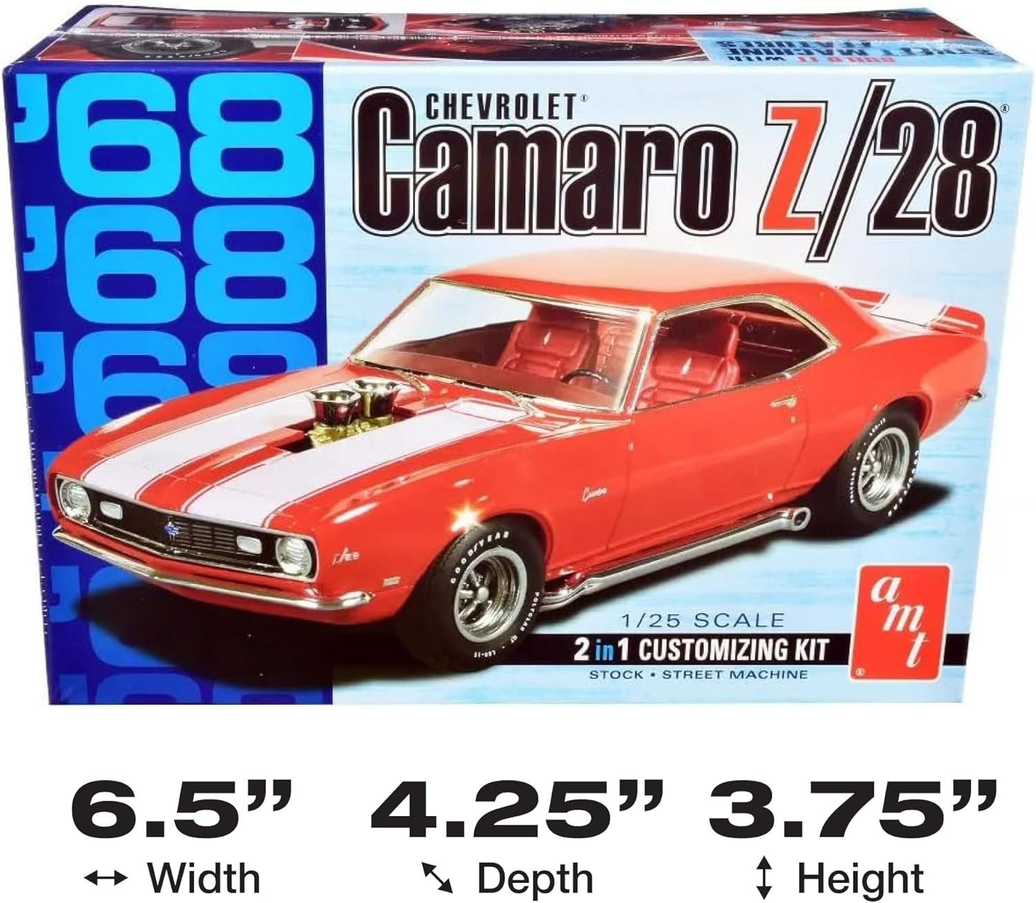 AMT 1/25 Scale 1968 Camaro Z/28 Model Kit image number 5