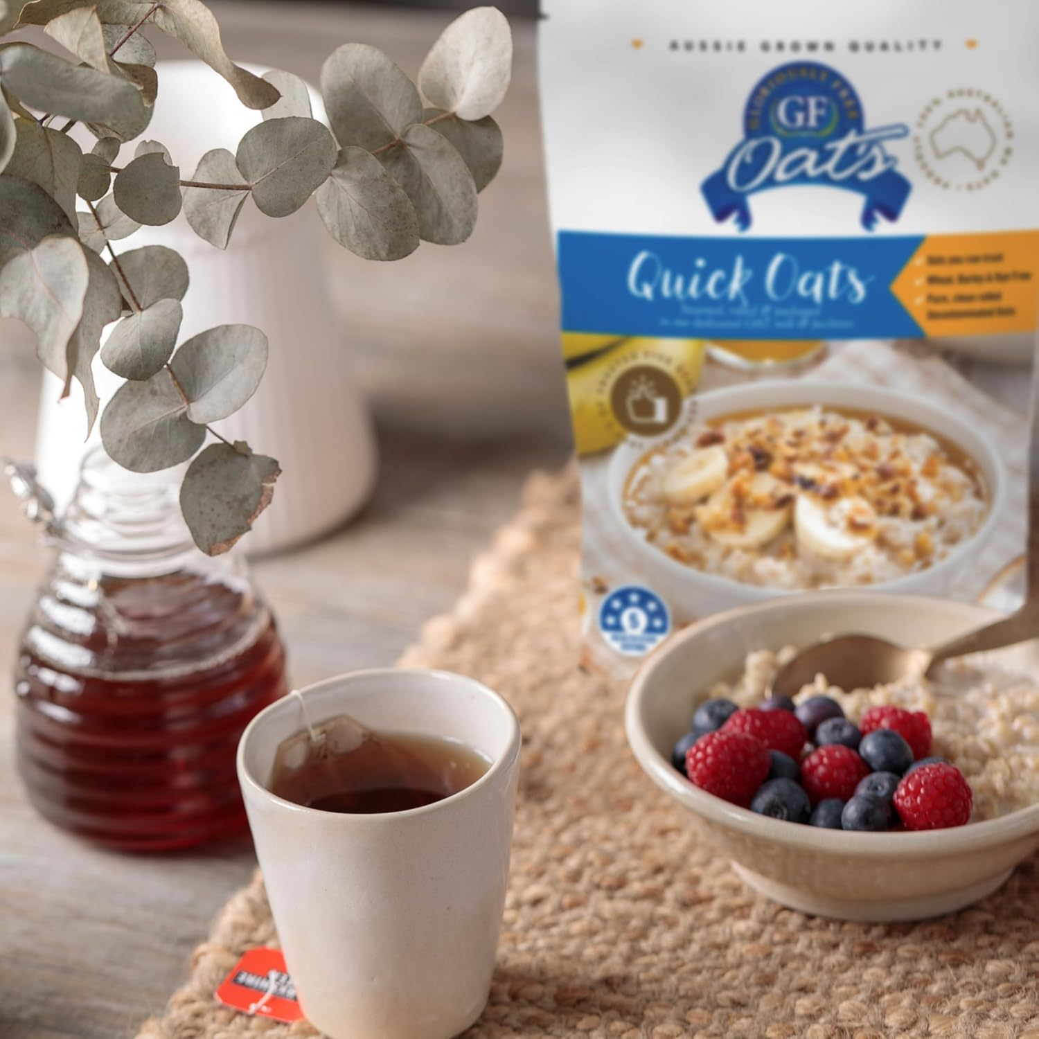 GF Oats Oaty Starter Pack |500G X 3 |12 Serves per Pack | Includes 3 Types |Aussie Wheat Free, Rye Free, Barley Free, GMO Free, Glyphosate Free & Vegan Rolled Oats. Tested Nil to Gluten Contamination