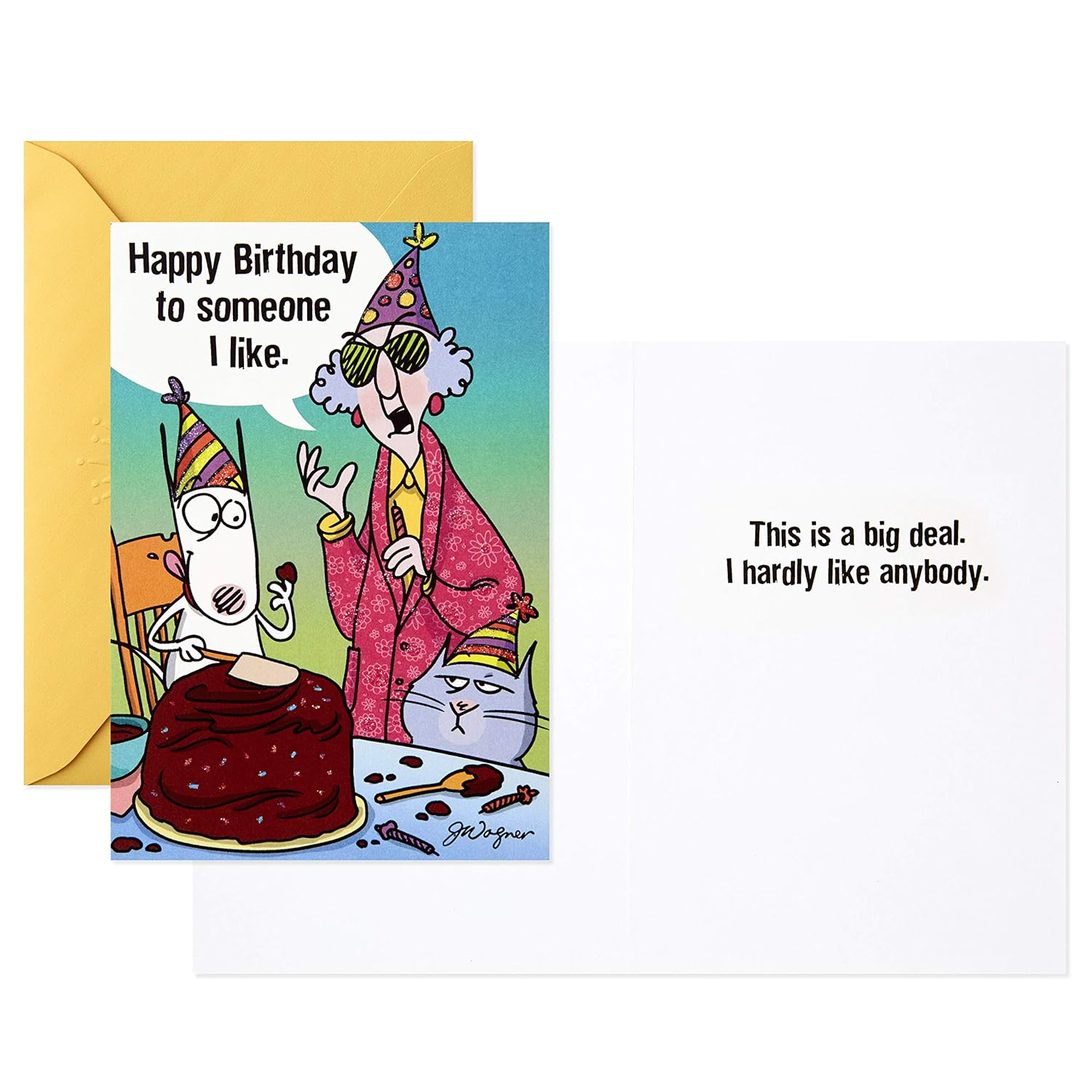 Hallmark Shoebox Maxine All Occasions Card Assortment (6 Cards with Envelopes), Model:1599Rzg1001 - Pop Up Assortment, 5 Cards With Envelopes image number 3