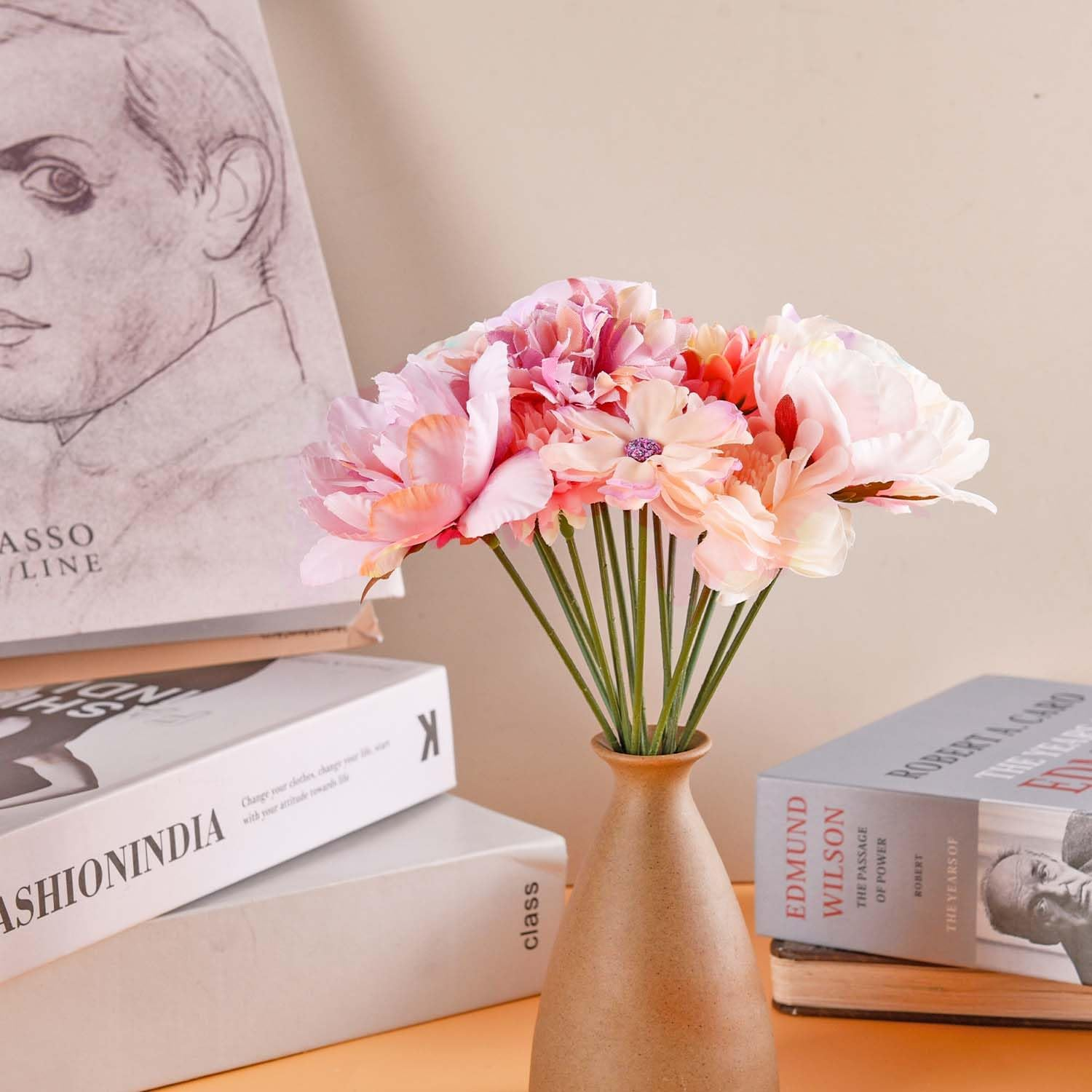 Pack of 21 Flower Hair Accessories, Non-Slip Flower Hair Clip, Girls Women Hair Accessories, Hair Accessories Party, Beach, Suitable for All Kinds of Hairstyles (Purple)