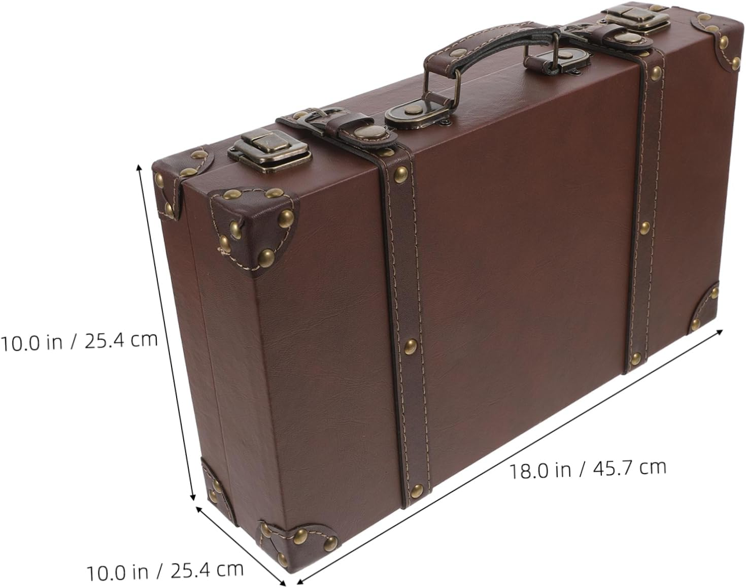 TIDTALEO Retro Suitcase Boxes for Travel Trunk Storage Box for Clothing Store Window Display Photo Props and Retro Decor image number 2