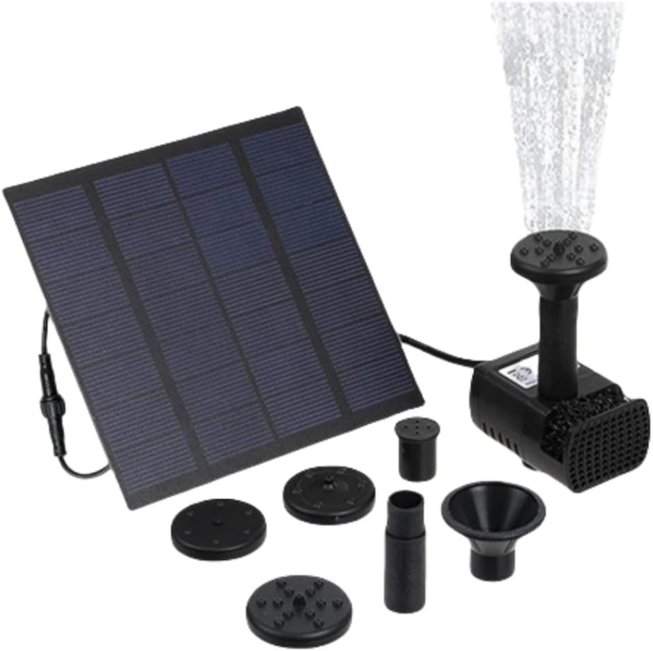 Upgraded Miniature 7V Solar Pump Solar Power Water Pump Garden Fountain Submersible Pump 95 Cm Max Water Height (7V 1.2W) image number 2
