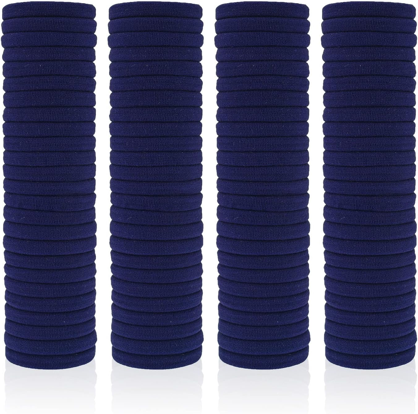 Pack of 100 Women'S Hair Bobbles for Girls, Hair Bobbles Ponytail Rubber, Elastic Hair Bands for Women Girls (White)