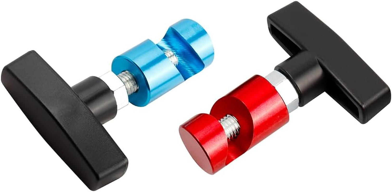 Yakamoz 2PCS Hood Prop Struts Clamp Set, Universal Car Lift Support Clamp Anti-Slip Vehicle Engine Hood Strut Clamp for Car Rod Retaining Holder Tool(Blue and Red)