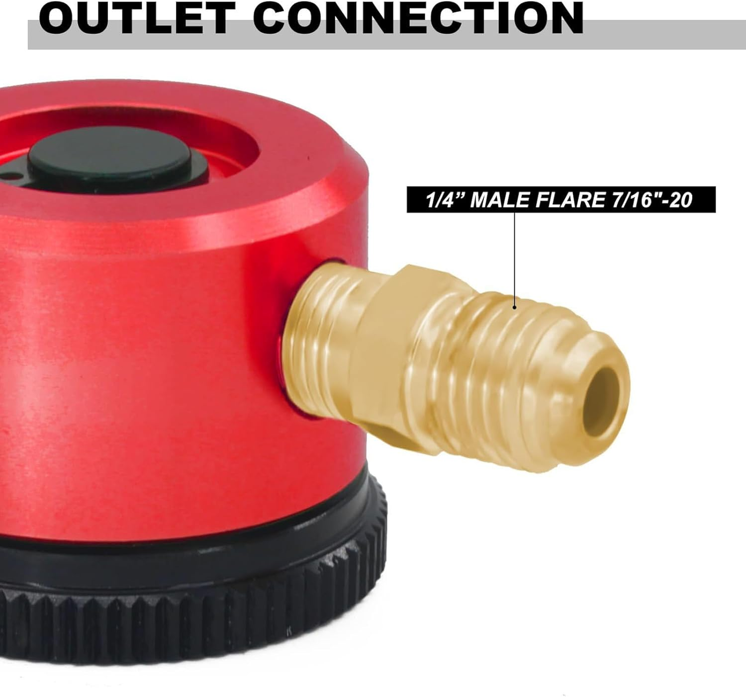 Nitrogen Purge Tool, Essential HVAC Equipment for Air Conditioning System Maintenance, Nitrogen Purging Tools, 1/4 Inch Port, 3 Point Position Dial, Red image number 3