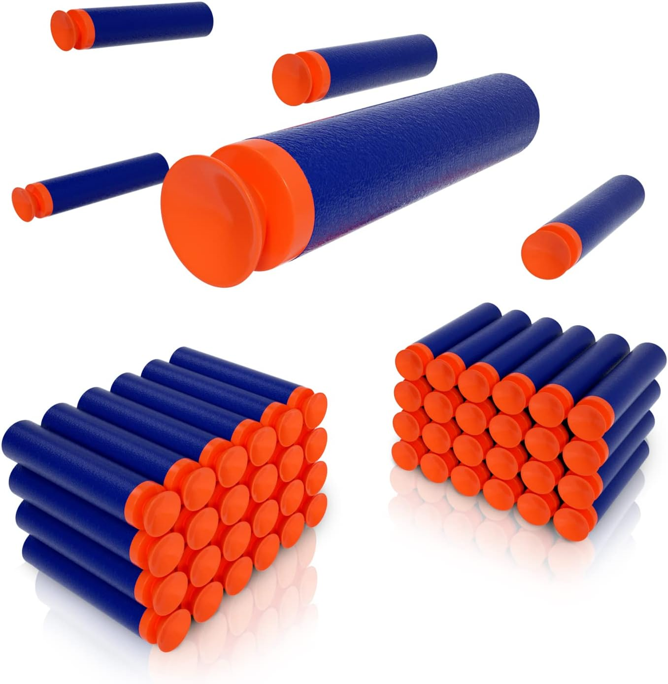 TORMEN Refill Suction Darts,Compatible for Nerf Elite Series Blasters Toy Guns-100Pcs