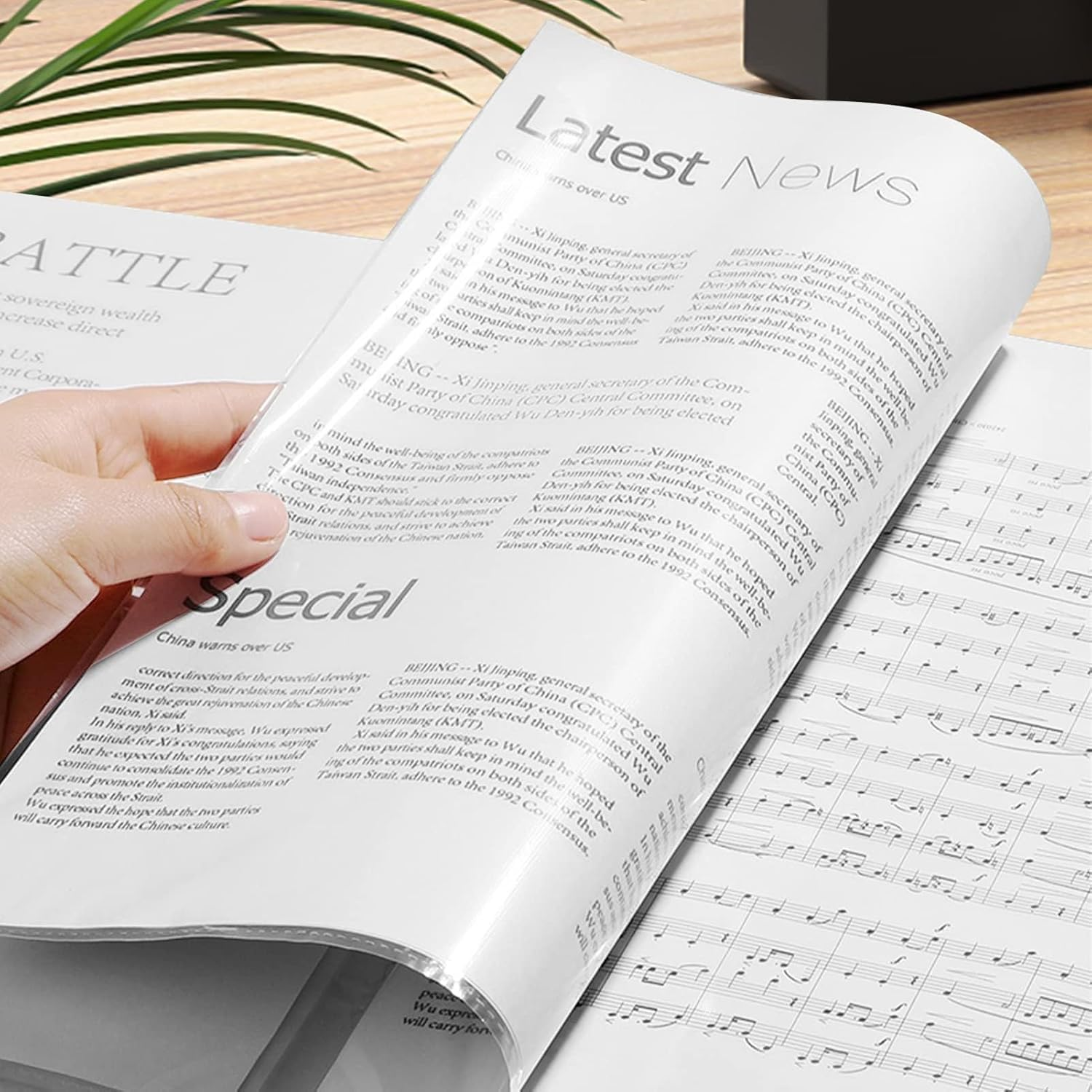 4Pcs Presentation Book with Clear Sheet Protectors, 60 Pockets A4 Portfolio Folder Binder Display 120 Pages Bound Sheet Protectors Brinder for Document, Kids Artwork, Diamond Painting image number 5