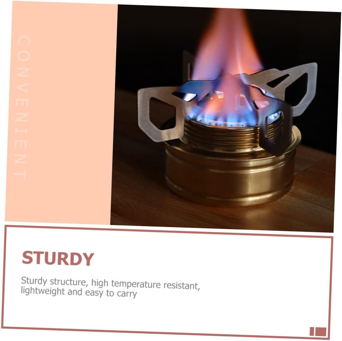 Alcohol-Stove Holder Camping Stove Stand Sturdy Furnace End Holder Outdoor Cooking Gear image number 5