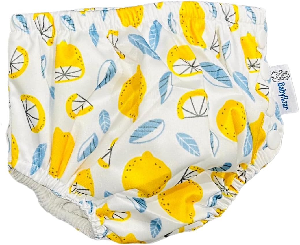 Side Snap Reusable Swim Nappy with FREE Waterproof Wet Bag &ndash; Adjustable, Leak-Proof & Swim School Approved | Eco-Friendly for Babies & Toddlers! (Jungle Splash, XL, 1.0, Count)