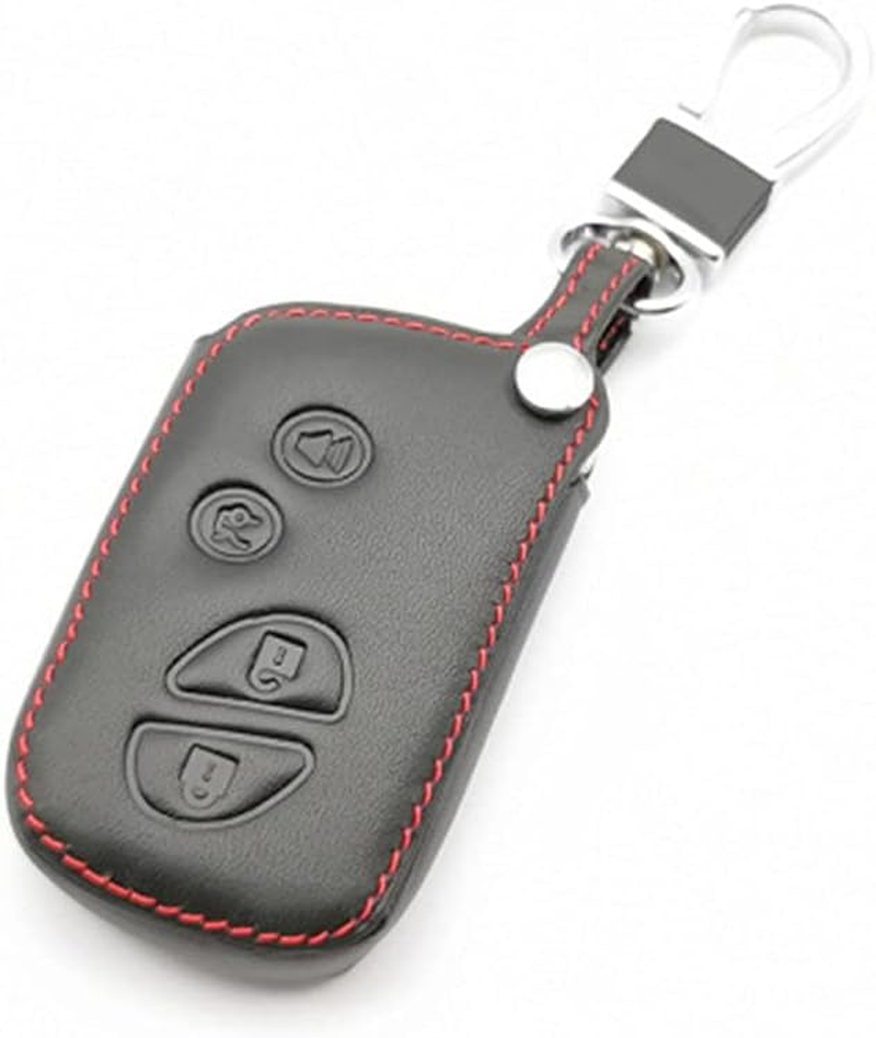 YJADHU Leather Car Key Case Cover Holder Keychain Case, Fit for Lexus CT200H ES350 GX400 GS350 IS250 RC350 RX300 LX570 Nx300H 450,B Styles