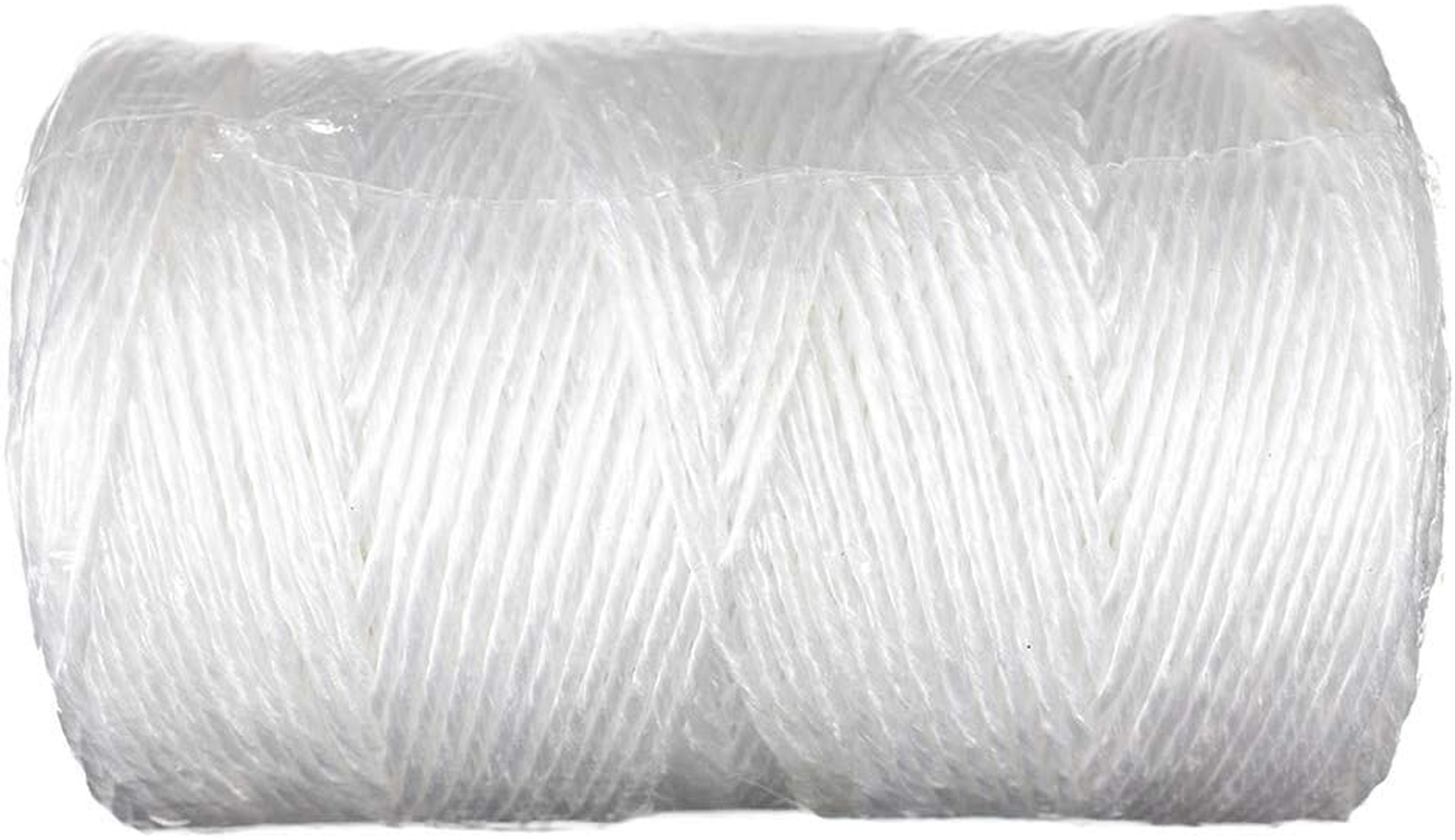 1,000 Foot White Poly Twine Tube &ndash; Polypropylene Packaging Twine &ndash; Binding and Bundling