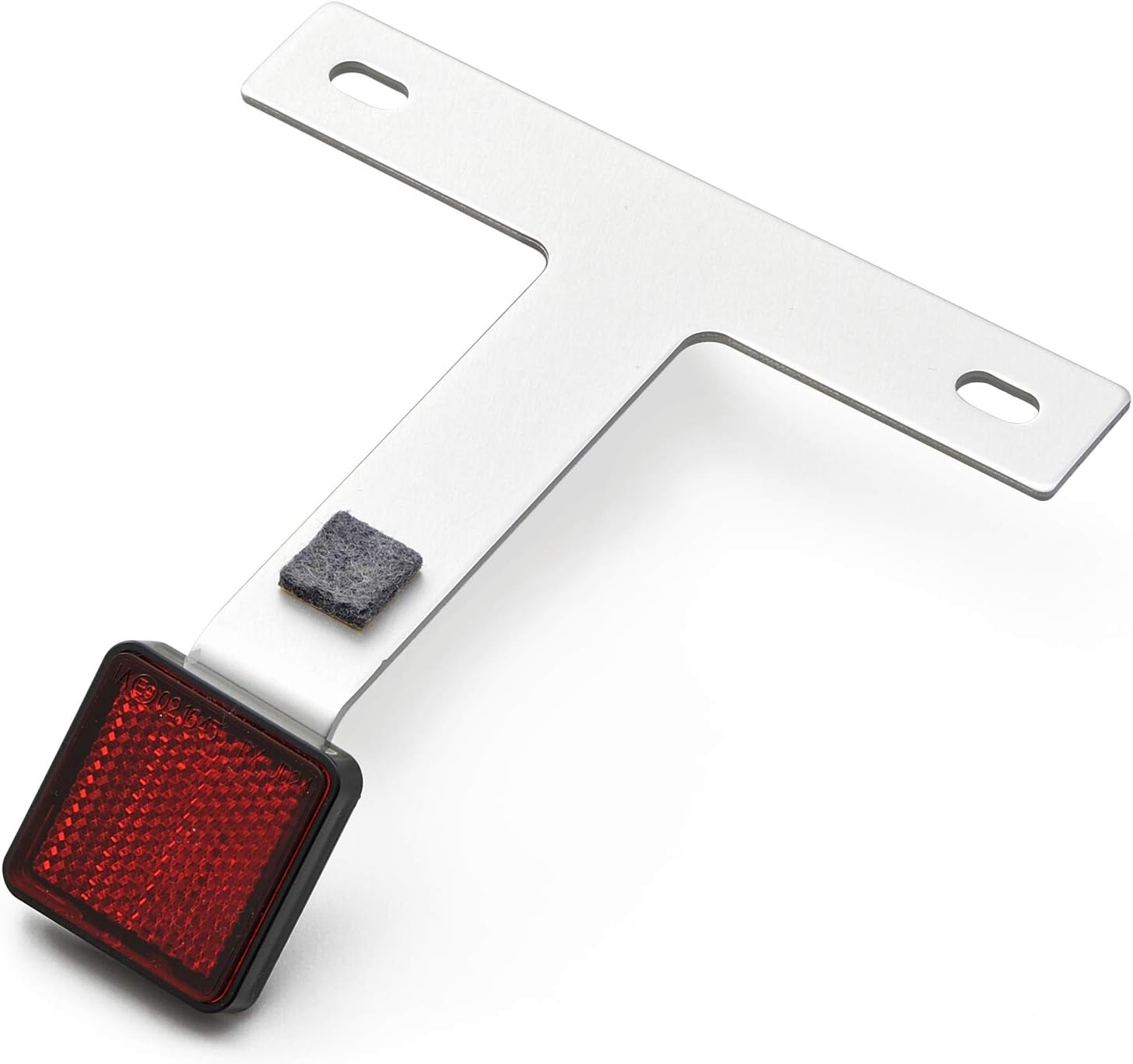 Daytona 63252 Motorcycle Reflector, 45&deg; Angle, Aluminum, Slim Reflector, Black