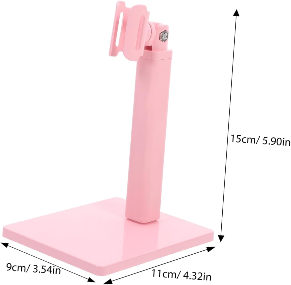 EXQUIMEUBLE 360-Degree Rotating Nail Art Lamp Stand Portable Usb Manicure Drying Rack for Nails Pink Color for Home and Salon Use image number 1
