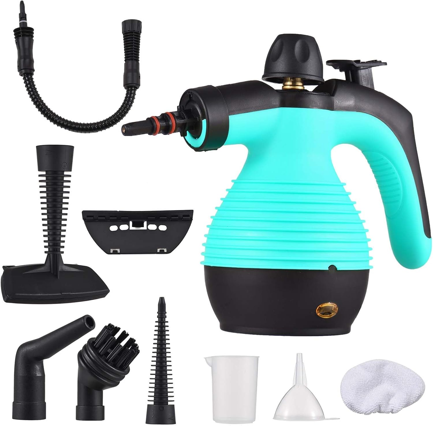 Handheld Steam Cleaner, Steamer for Cleaning, Multipurpose Portable Steam Cleaners for Home Use with Safety Lock and 9 Accessory Kit to Remove Grime, Grease, and More, save Time and Effort (Yellow)