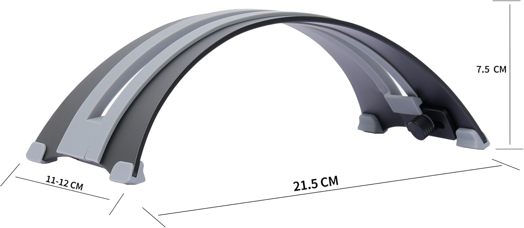 ARC Adjustable Vertical Laptop Stand - 6061 Aluminum, CNC Precision, Anodized Finish, Fits All Laptops Including 17-Inch, Ventilated Design, Anti-Slip Silicone Pads