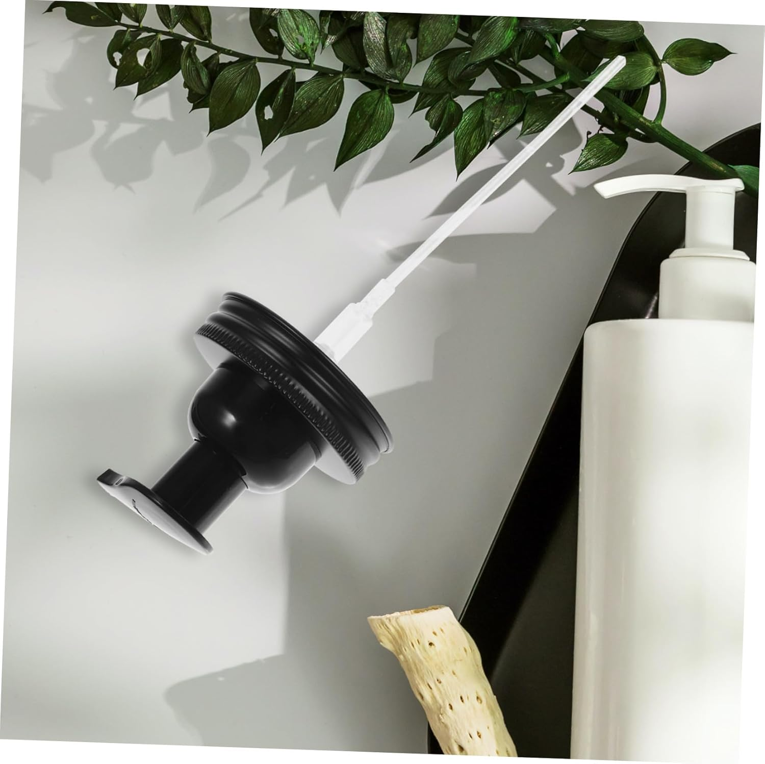 Healvian Stainless Steel Foam Dispenser Pump Replacement for Mason Jar Lid Lotion and Liquid Soap Jar Pump with Efficient Hand Press Compact Design for Bathroom and Kitchen Use image number 5