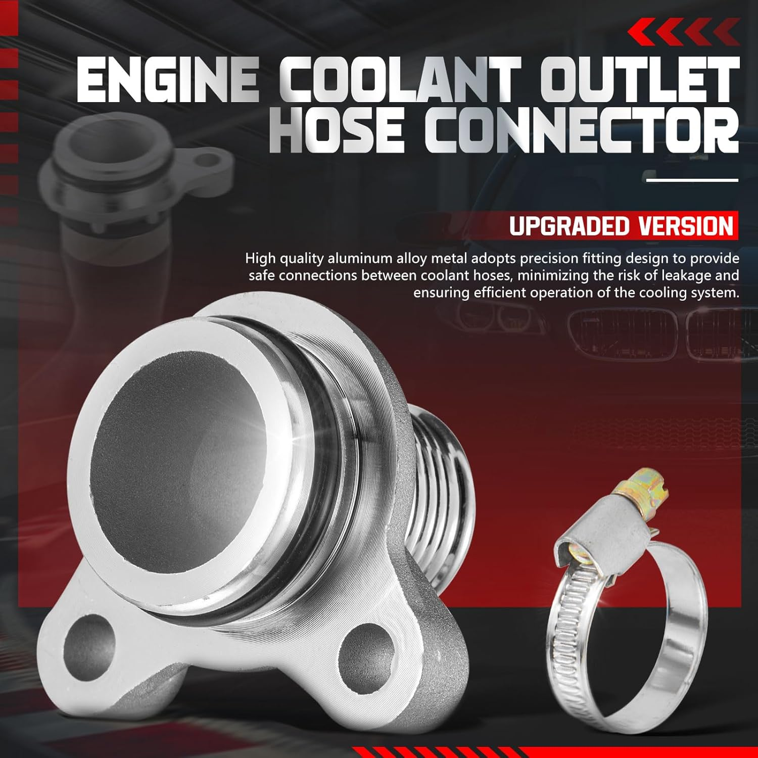 BINB Road Coolant Hose Metal Flange Upgrade 11537603514 Compatible with BMW 125I 220I 228I 320I 328I 420I 428I 520I 528I X1 X3 X4 X5 X6 Z4 image number 2