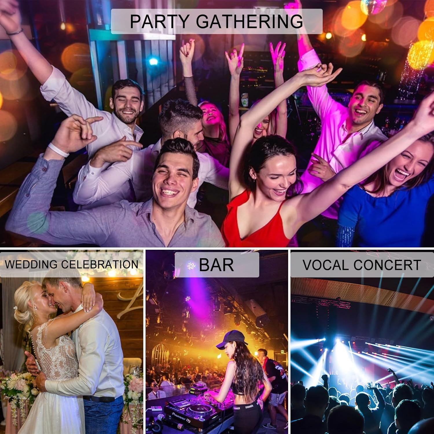 Led Strobe Light,270Pcs White Led Flashing Light,Flashbulb,Stroboflash,Stroboscopic,Black Body, Use for Disco, Ballroom, KTV, Bar,Club, Party, Wedding image number 6