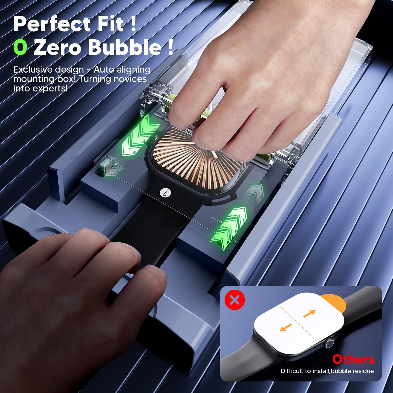 WSKEN 4 Pack Screen Protector for Apple Watch Series 11/10 46Mm - [100％ Zero Bubble][Auto Align Box][Flexible TPU Film - No Glass] HD Full Coverage for Iwatch Cover Accessories