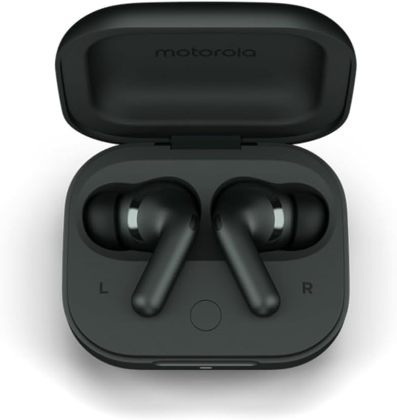 Motorola Moto Buds+ Grey, Sound by Bose, Buds Plus, Wireless Headphones, Active Noise Cancellation, Dolby Head Tracking&trade; Compatible, Dolby Atmos, Water-Repellent Design, Triple Microphones image number 2