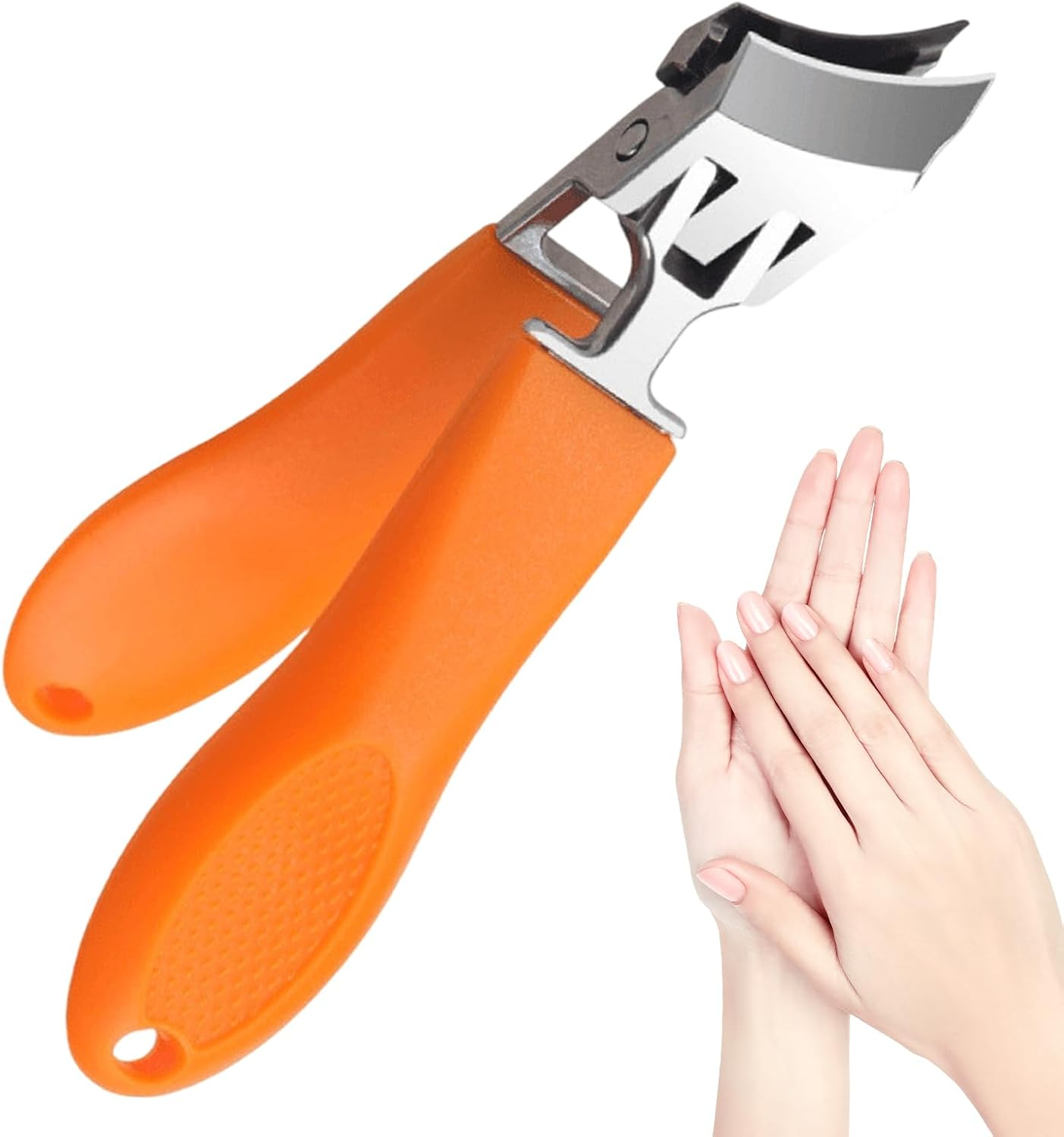 Furtryvl Curved Toenail Clippers - No Splash Nail Trimmer for Men | Slant Curved Nail Clippers for Thick Toenails and Ingrown Nails, Podiatrist Toenail Clippers for Seniors and Men - Black image number 3