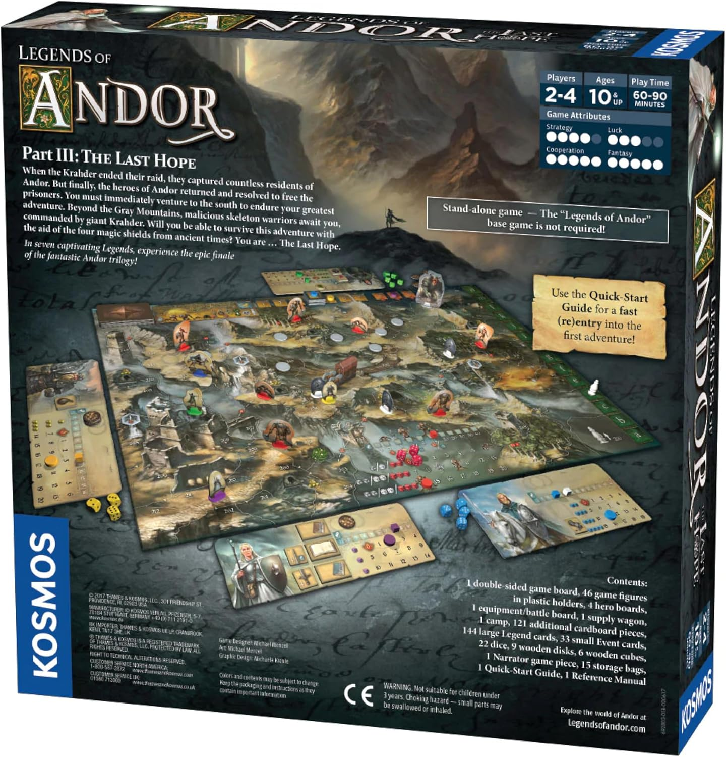 Thames & Kosmos Legends of Andor Part III the Last Hope Stratergy Game image number 2