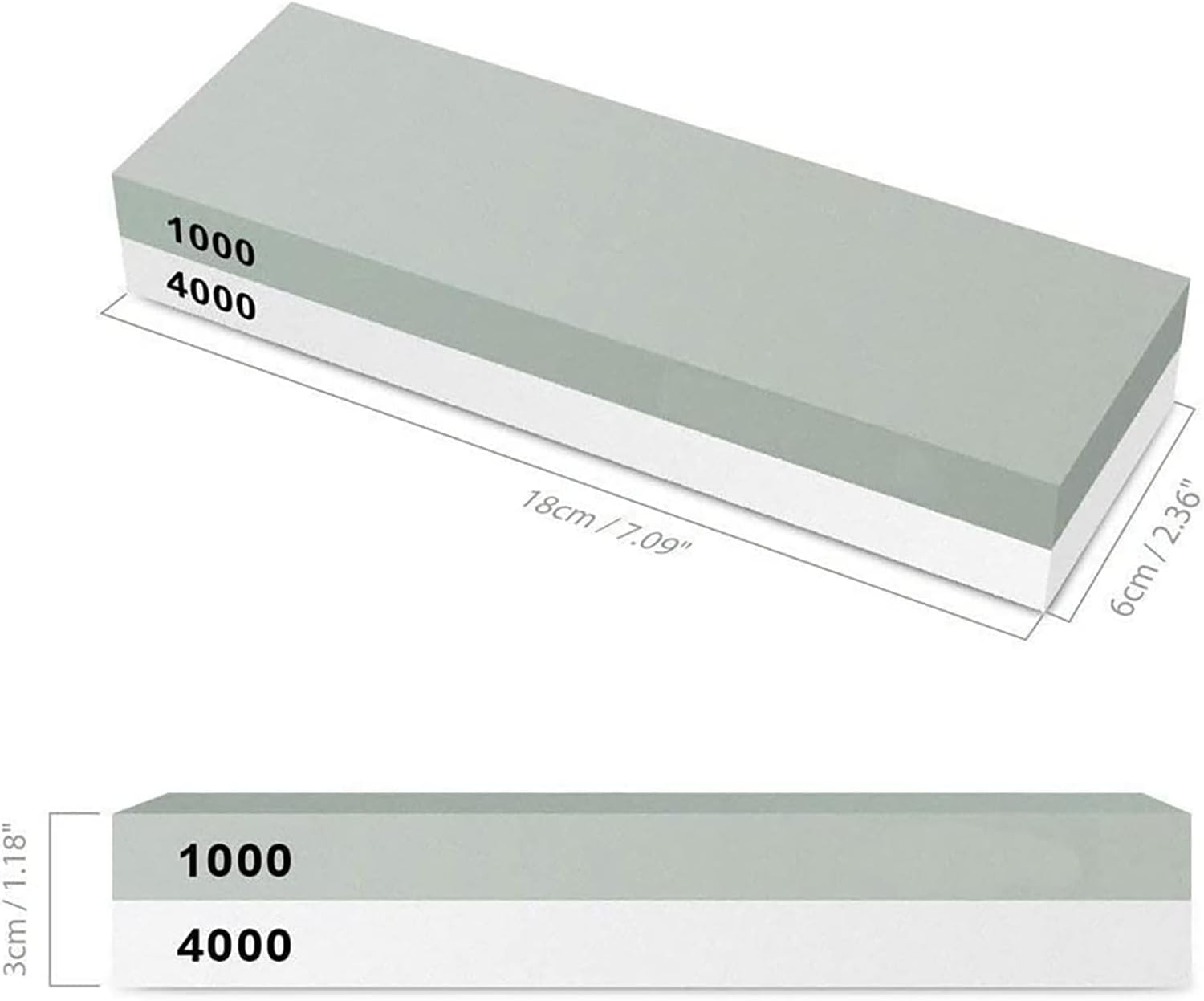 Knife Sharpening Water Wet Stone Sharpener Japanese Grinding Dual Whetstone with Non-Slip Stand Holder (240/800) image number 4