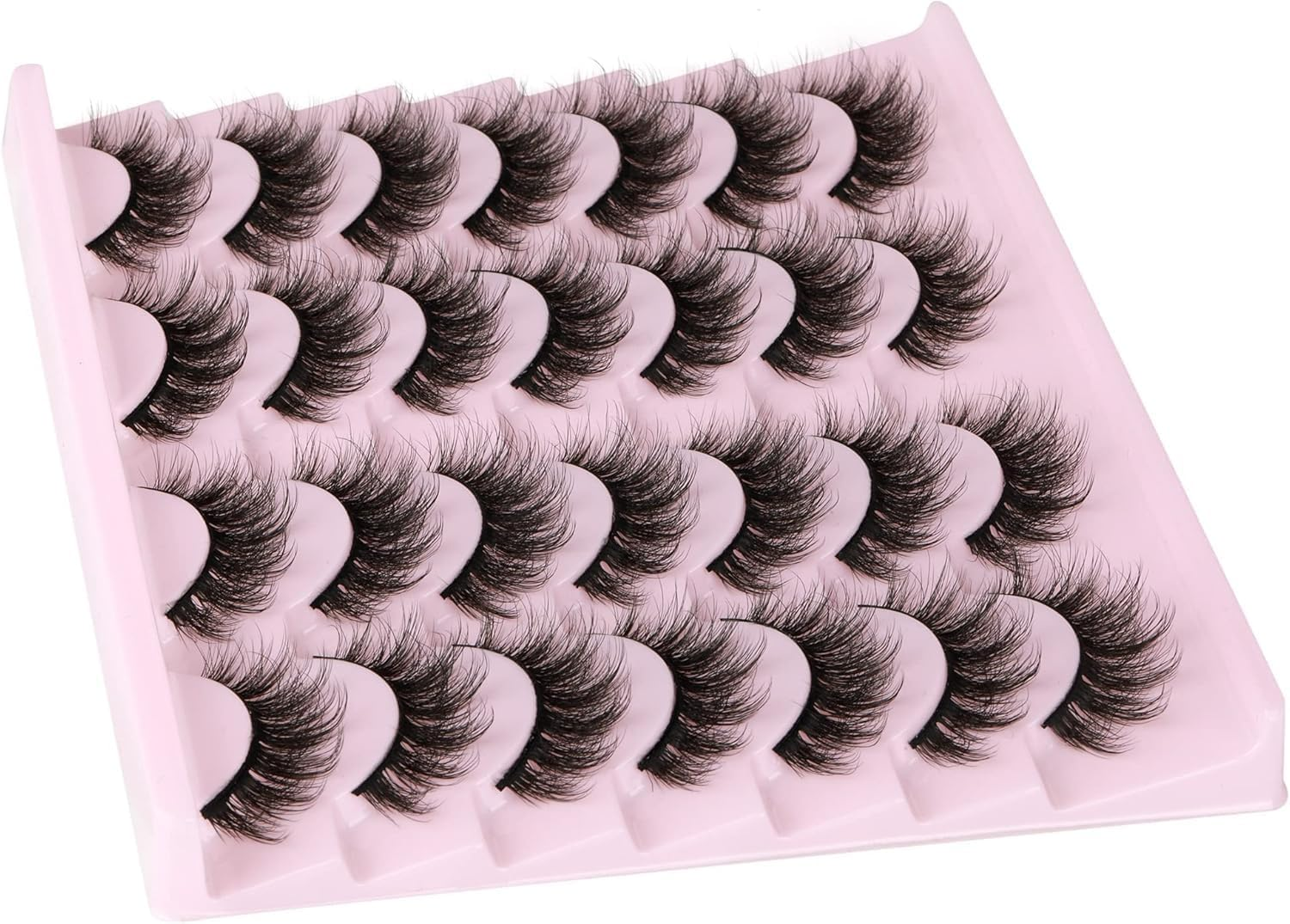 14 Pairs Wispy Mink Lashes Fluffy Eye Lashes, Natural Look 5D Volume 16Mm Fake Eyelashes, Makeup Tools Eye Lashes image number 3