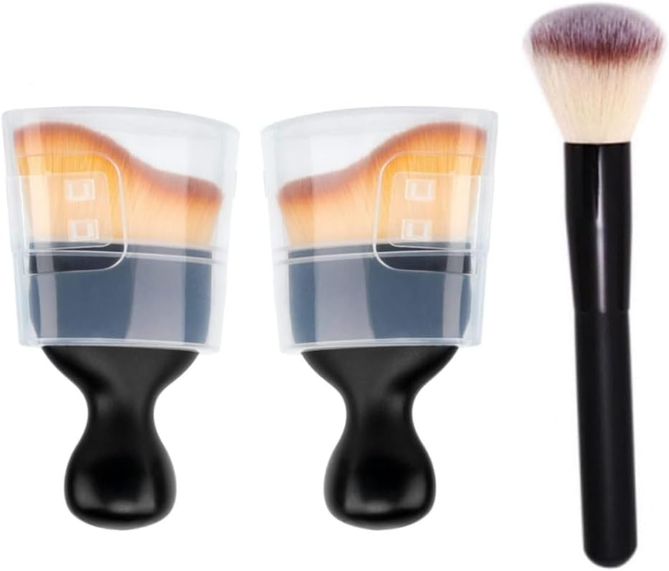 Car Brush,3 Pcs Car Interior Cleaning Tool Brush with Cover,Car Detailing Brushes Interior Duster,Auto Interior Soft Bristles Cleaning Car Detailing Brush Dusting Tools