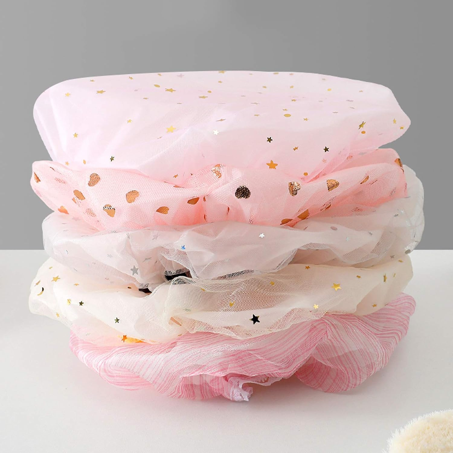 Useful Shower Cap Women'S Adult Waterproof Bathing Double Thickening Cute Shower Cap Hair Mask Care Hair Cover Suitable for Ladies, Children and Girls, Travel Sp (Color : Pink) image number 1