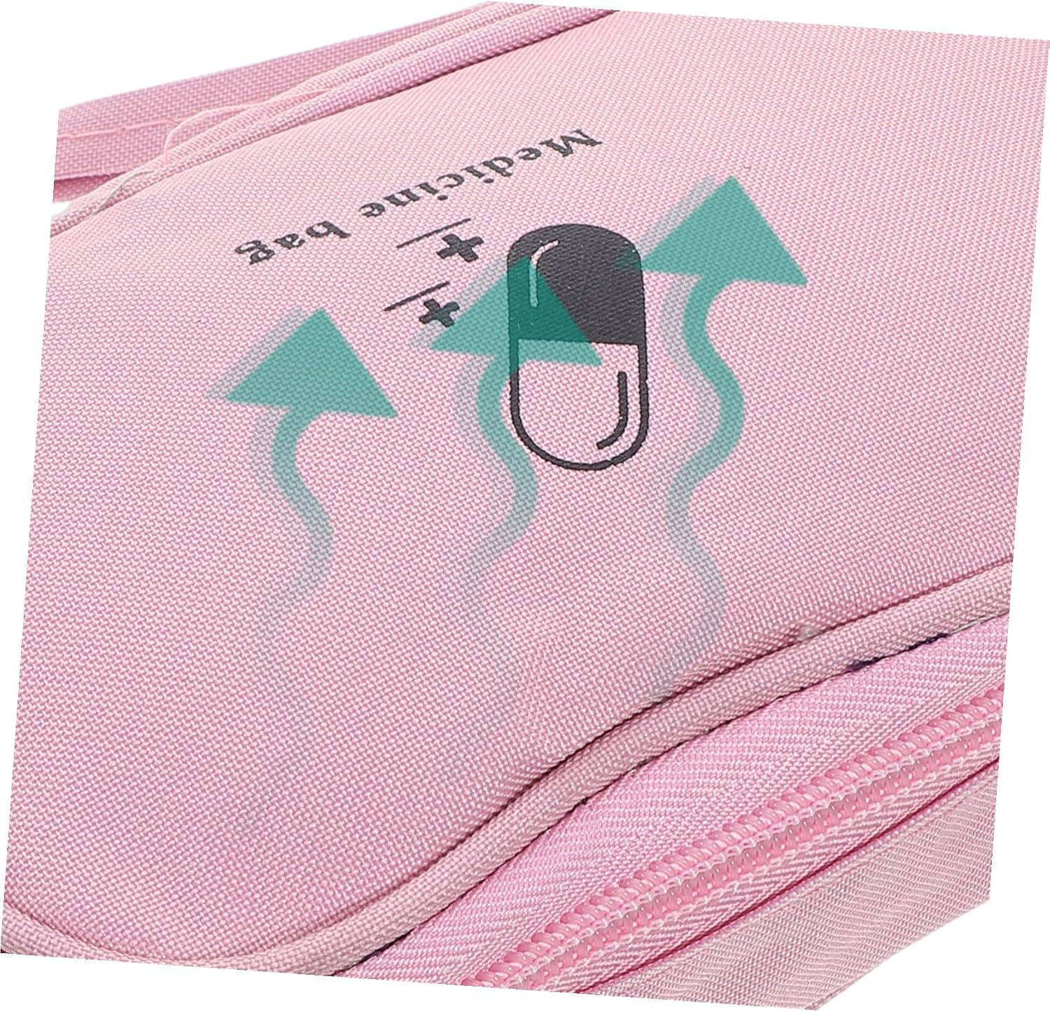 SOPOTUTU Small Portable Travel Medicine Bag, Pills Storage Organizer with Zipper, Compact Medical Storage Pocket for Camping, Hiking, and Emergency Use image number 5